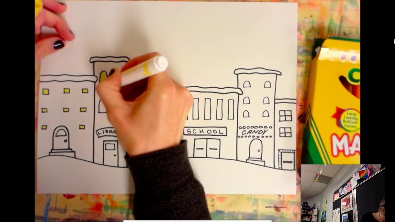 Art Lesson: Winter Cityscapes!