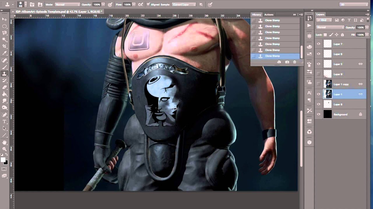 #IDP220 Album Art Time Lapse | Photoshop - Ray Taylor - Inspired Disorder Podcast