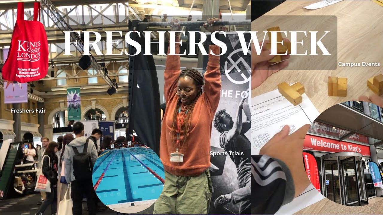 FRESHERS WEEK '23 | welcome fair, crochet, games, swimming trials... | Kings College London
