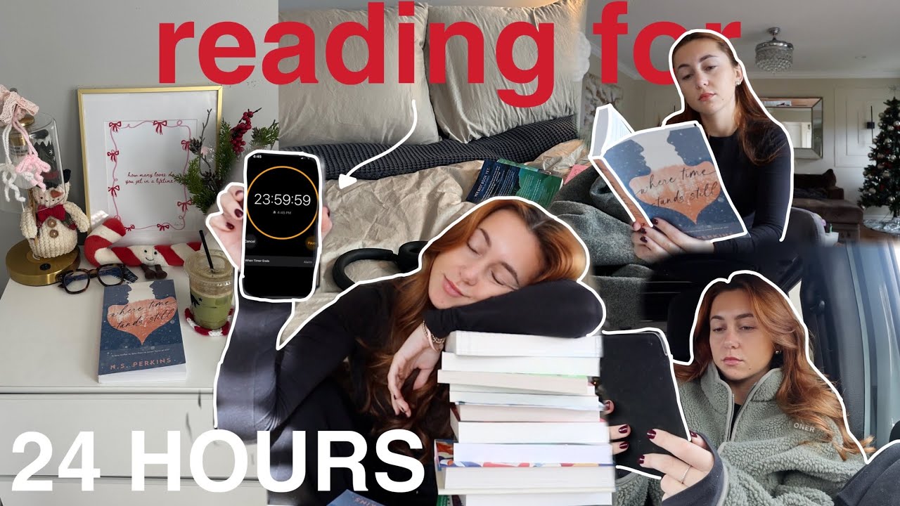 getting through my winter tbr in 24 hours ⏰📚❄️☕️ | bookmas day 9
