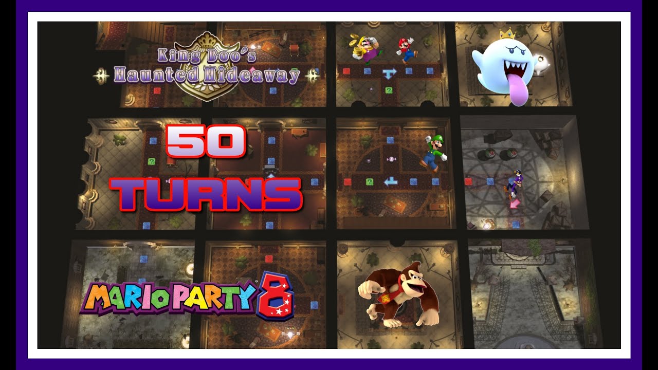 Mario Party 8 - King Boo's Haunted Hideaway (50 Turns) - Hide and Solve #marioparty #wii #kingboo