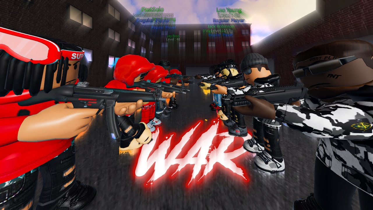 MY GANG HAD A WAR IN ROBLOX SOUTH LONDON 2