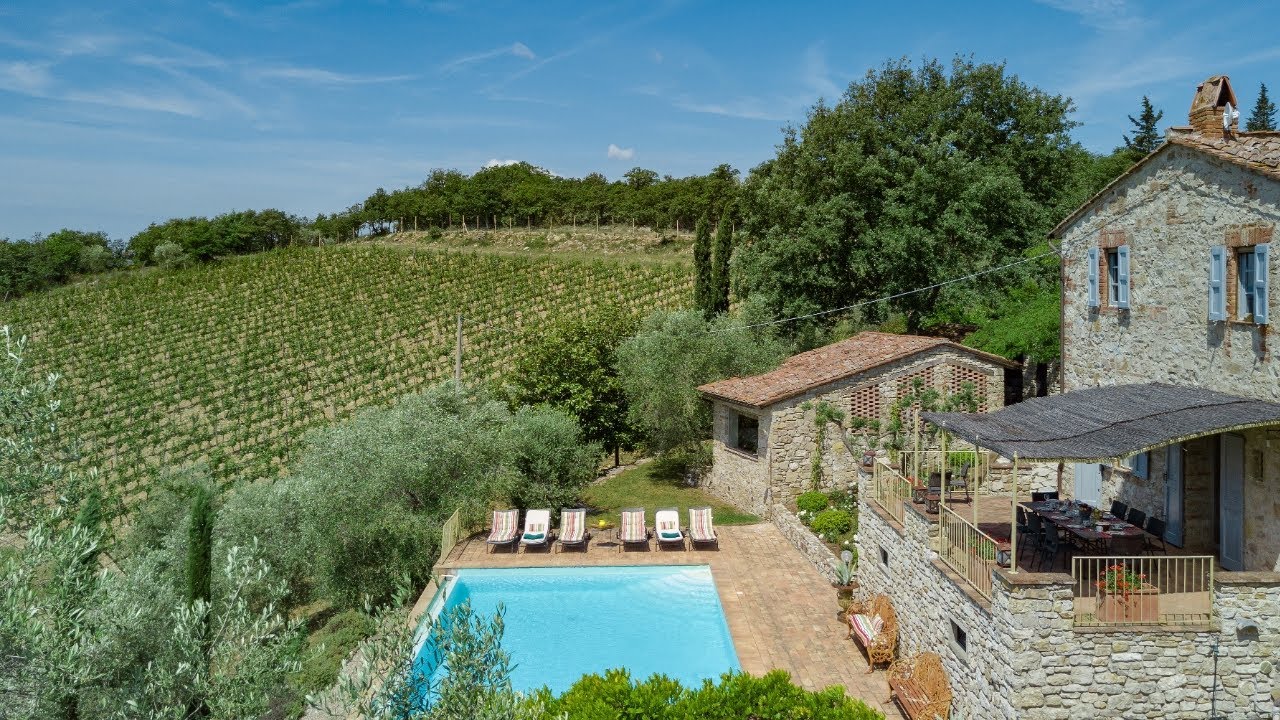 VALLIOLE - Villa in Lecchi in Chianti, Siena, Tuscany