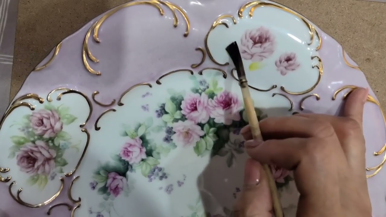로얄크라운더비 Royal Pinxton Roses 패턴그리기 장미그림 그리기 꽃그림 rosepainting babyroses