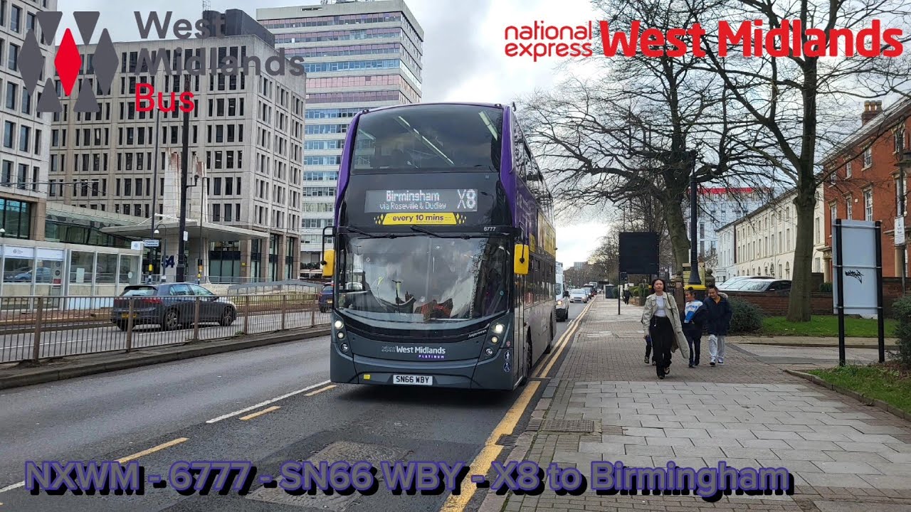 NXWM Platinum Enviro 400 MMC 6777 (SN66 WBY) on the X8 to Birmingham!