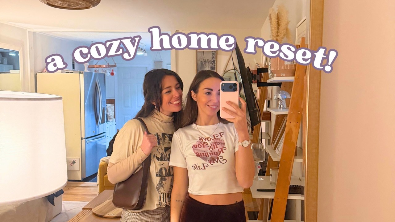 a cozy new year reset 🤍 | lesbian couple vlog