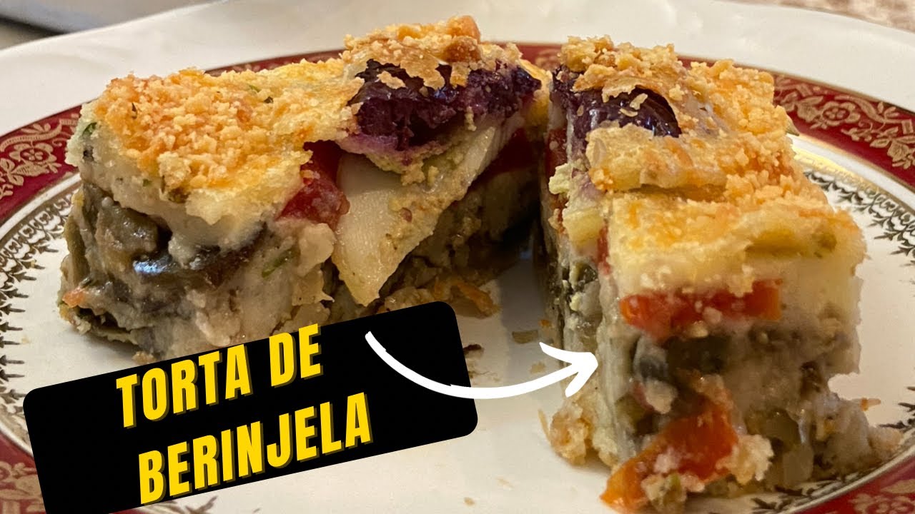 TORTA DE BERINJELA com massa de liquidificador MARAVILHOSA E FÁCIL