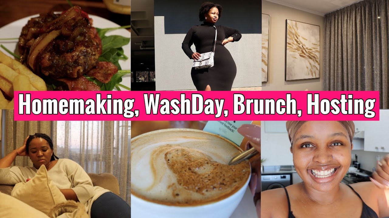 Weekend Vlog: Homemaking, Wash-Day, Brunch Date & Hosting a friend