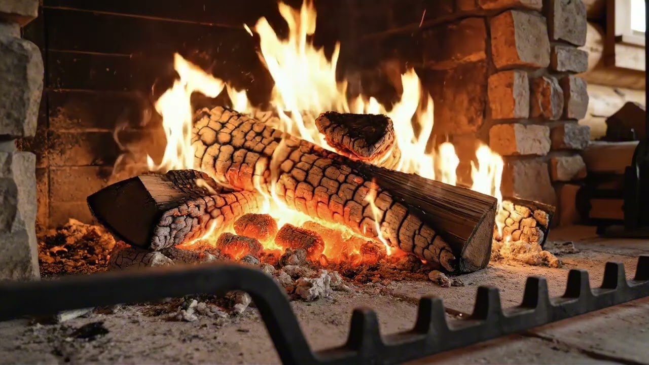 10 Hour Cozy Fireplace with Crackling Fire Sounds. Christmas Fireplace 2026
