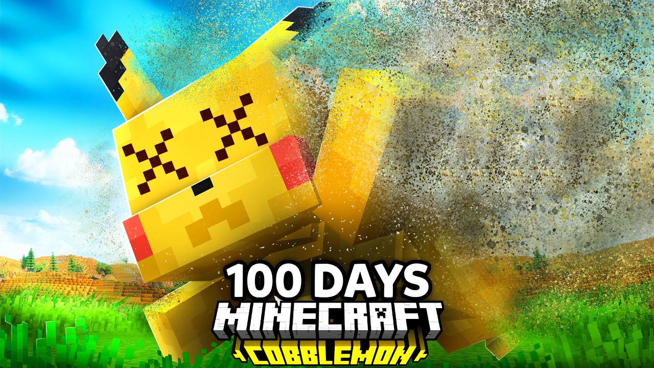 I Spent 100 Days in NUZLOCKE Pok&eacute;mon Minecraft (Hardcore Cobblemon)