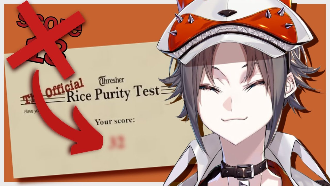 Mysta finally reveals his rice purity test score