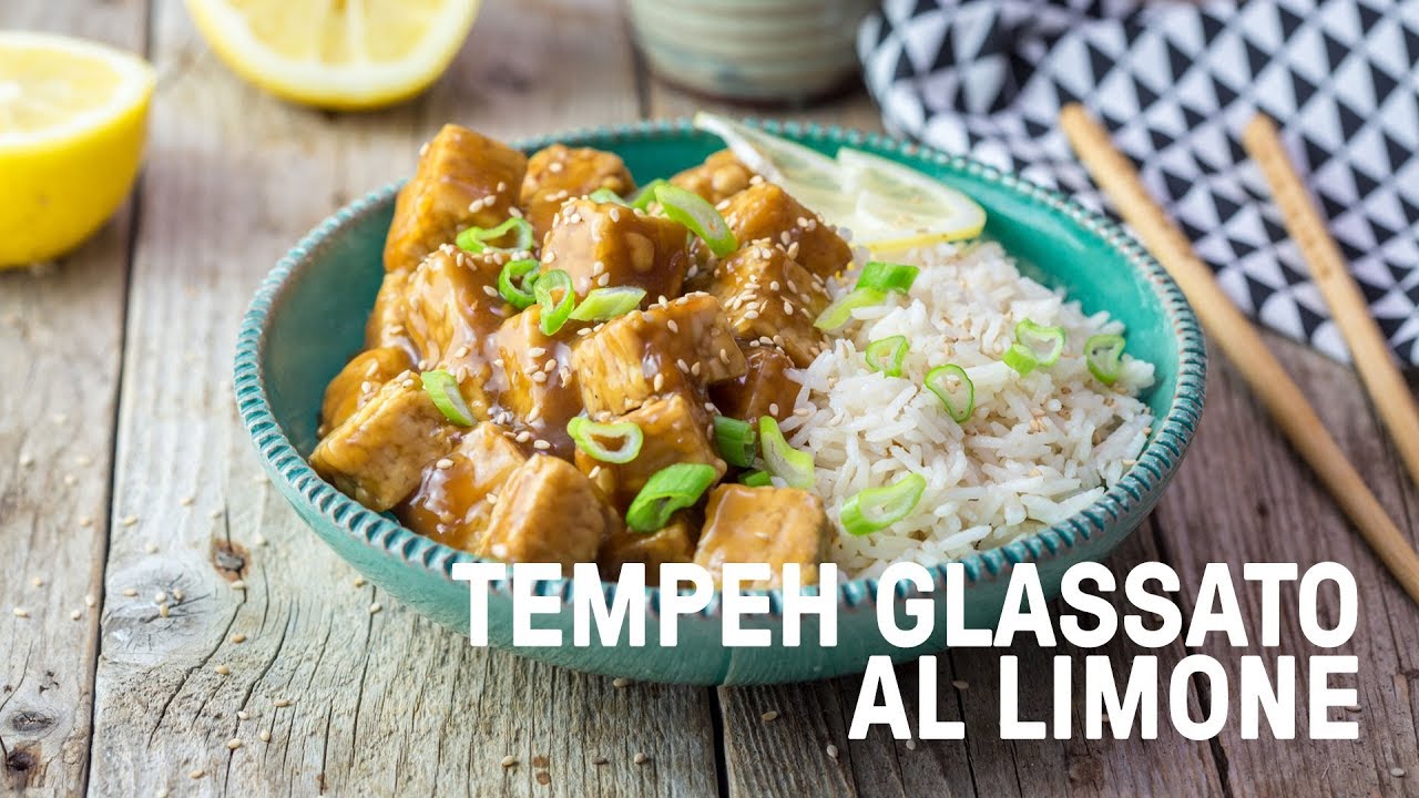 Tempeh glassato al limone