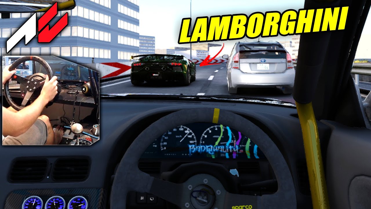 PAU NA LAMBORGHINI CORTANDO O TRÄNSITO (T300RS mod/Oculus Quest 2)