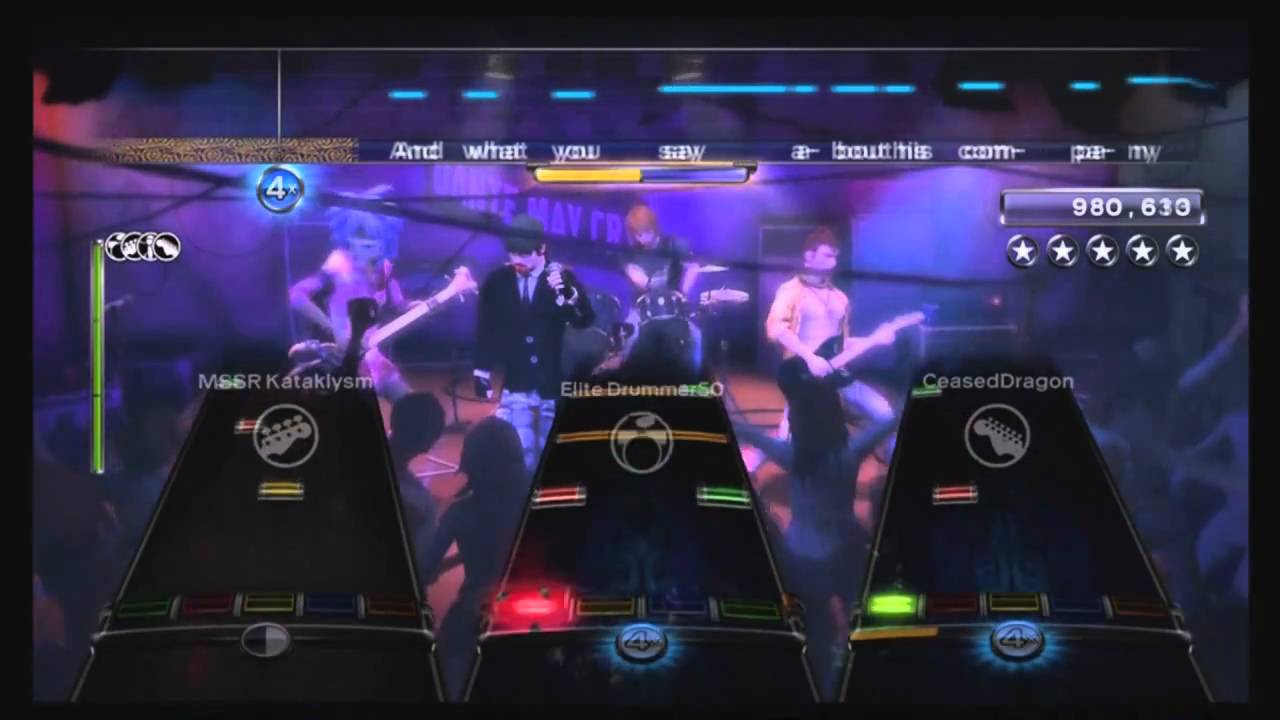Rock Band 3 (RB1) - Rush - Tom Sawyer - Full Band Expert 5GS* (HD)