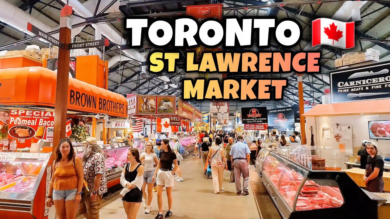 St. Lawrence Market Toronto 🇨🇦 | Canada's Famous Food Market Walking Tour 🇨🇦 | Food & Local Life