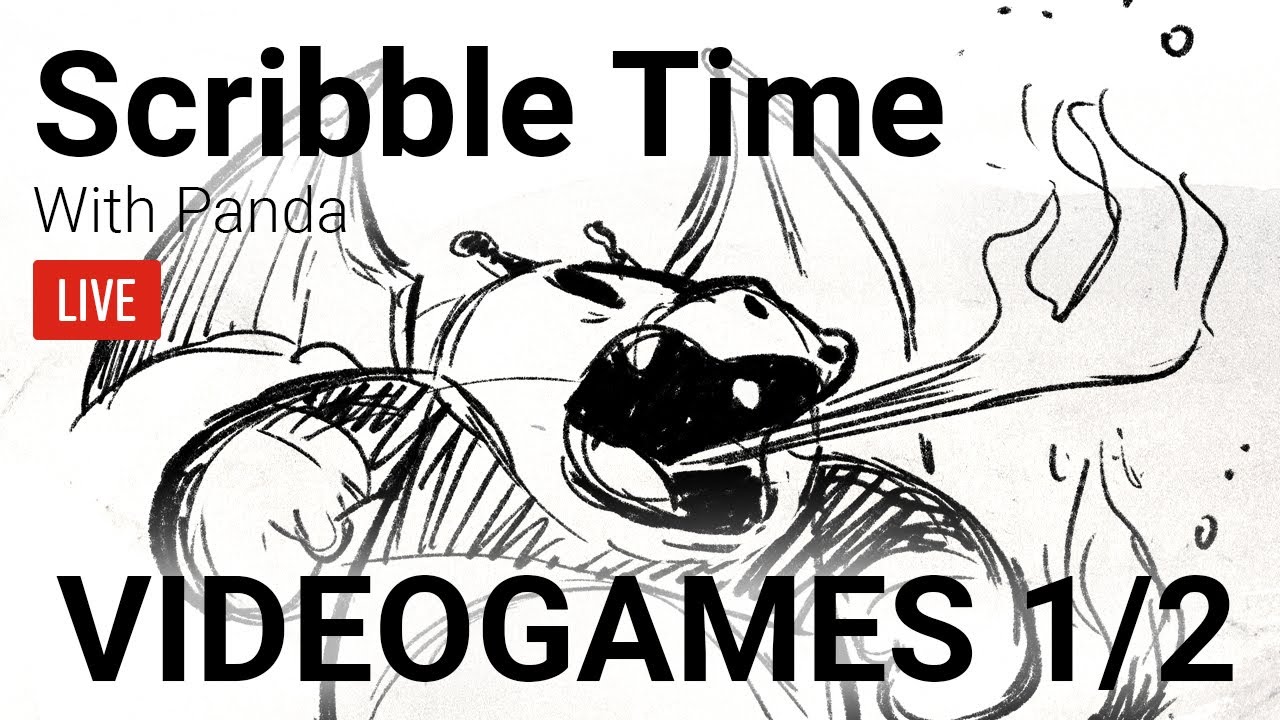 Scribble Time With Panda | VIDEO GAME CHARACTERS | 3.31 - Part 1