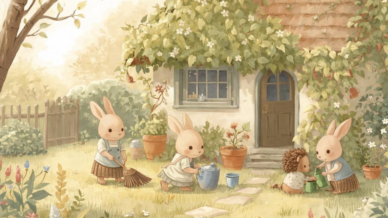 a storybook preparing for spring (a playlist)