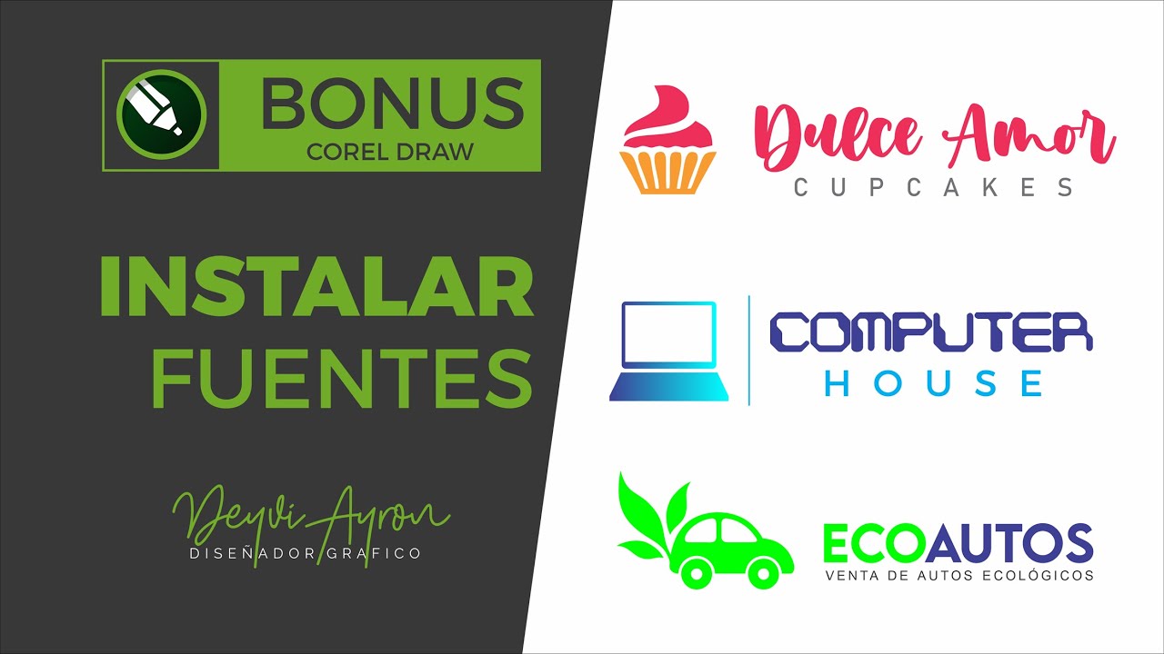 Como INSTALAR FUENTES en CorelDRAW para LOGOS 🦄fácil🚀
