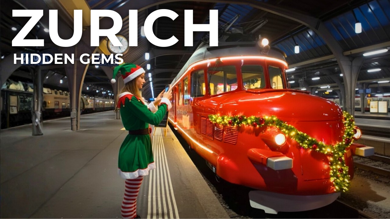🇨🇭 Zurich Walk 4K – Special Train to Zurich Christmas Market