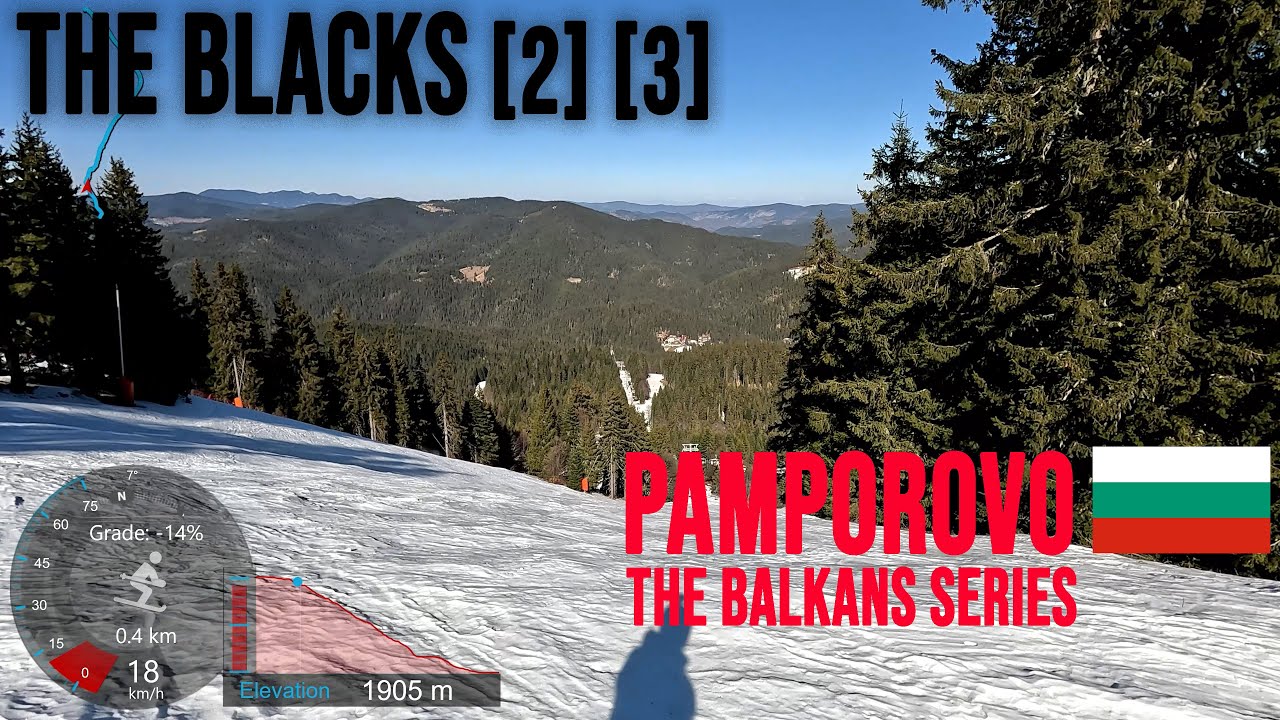 [4K] Skiing Pamporovo, The Blacks - Stenata [2] & Arch. Petur Petrov [3], Bulgaria, GoPro Hero11
