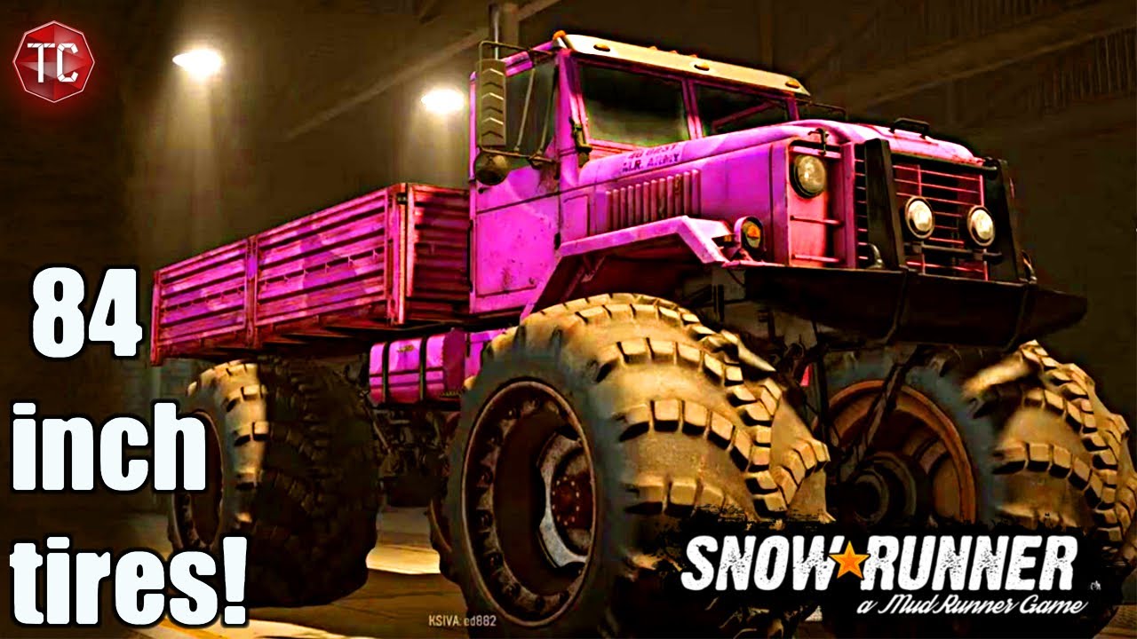SnowRunner: ANK MK38 MONSTER TRUCK!! Customization & Testing (84 INCH TIRES)