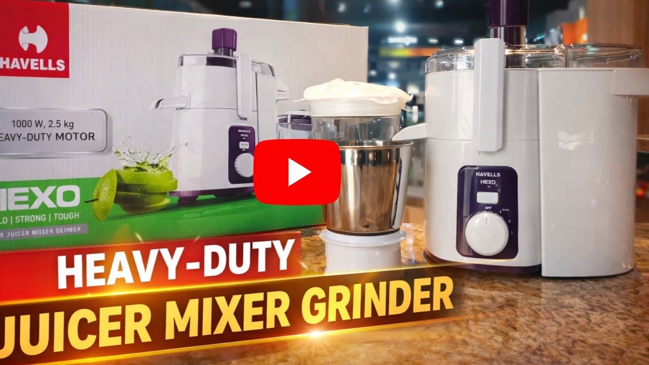 Havells HEXO Plus 1000 Watt 2 Jar Juicer  Mixer  Grinder | Unboxing| Review | Full Demo|Best JMG