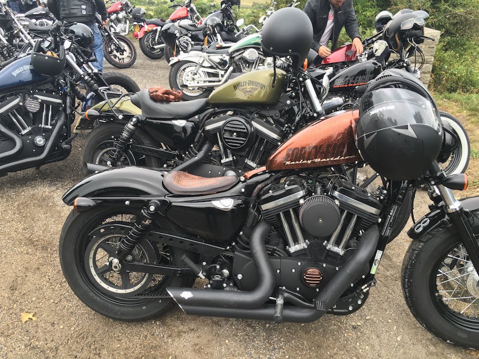 60 Harley Davidson Sportsters Crew Riding in Bournemouth