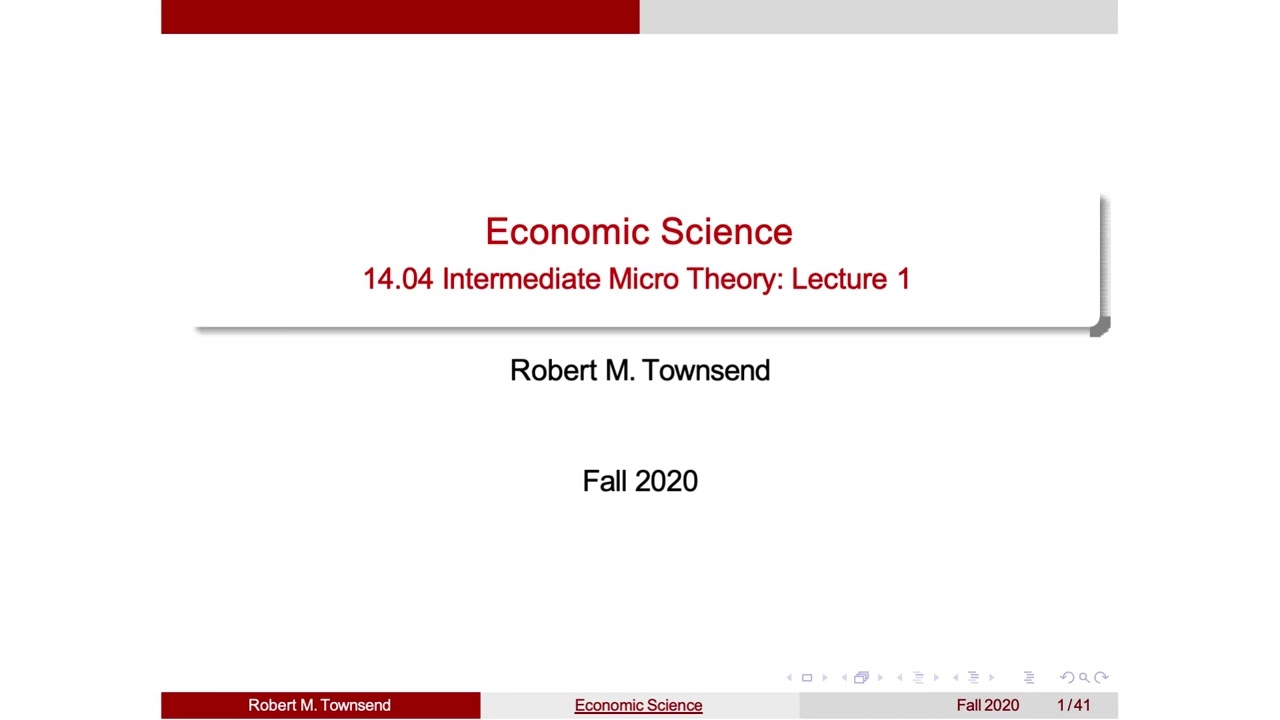 Exam #1 Review for Intermediate Microeconomic Theory