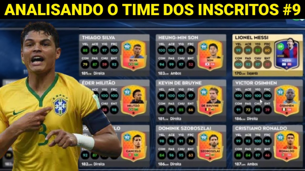 DLS 26 | Analisando o Time dos Inscritos #9 ( Ele tem o Thiago Silva Lendário )
