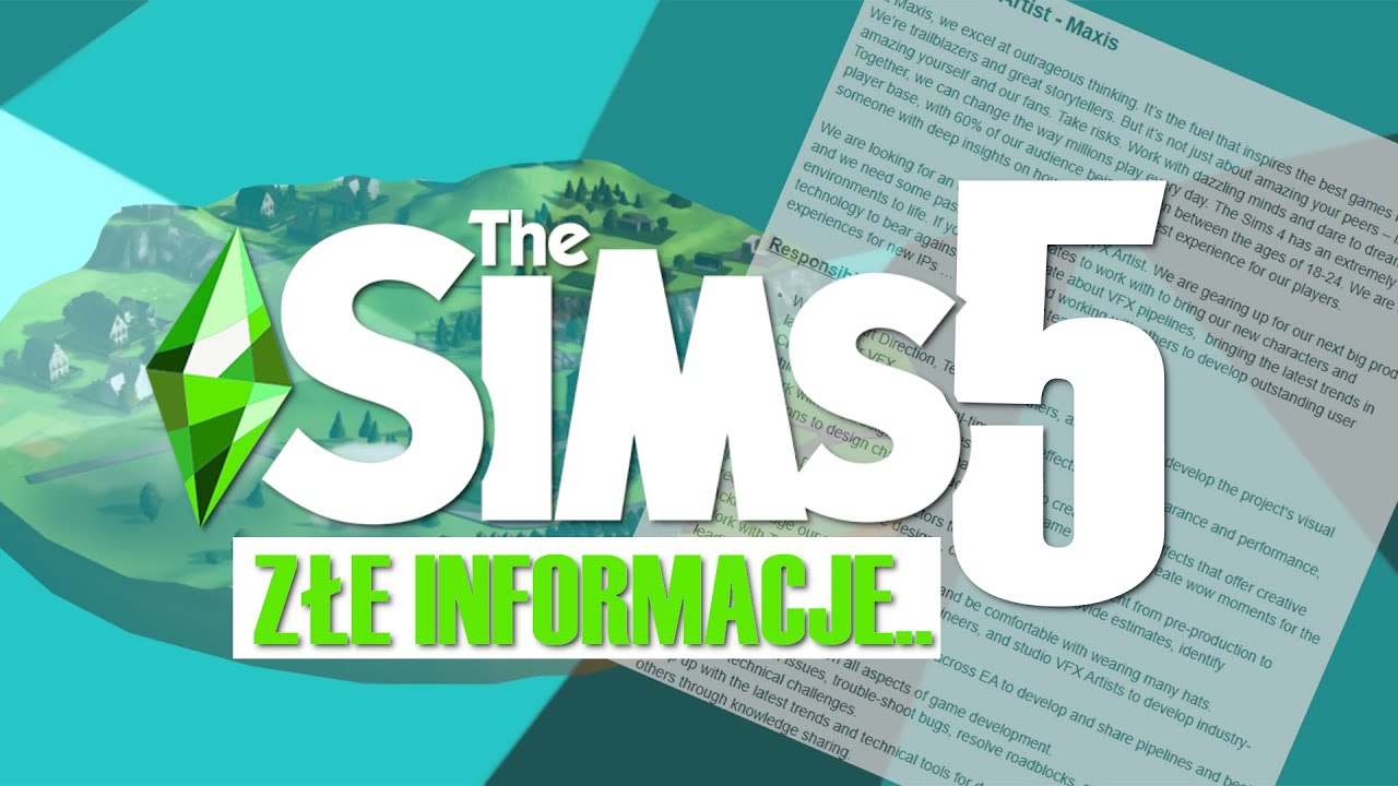 NOWE INFORMACJE O THE SIMS 5😰(są BARDZO niepokojące.. czy Sims 5 będzie grą na telefony?😭)