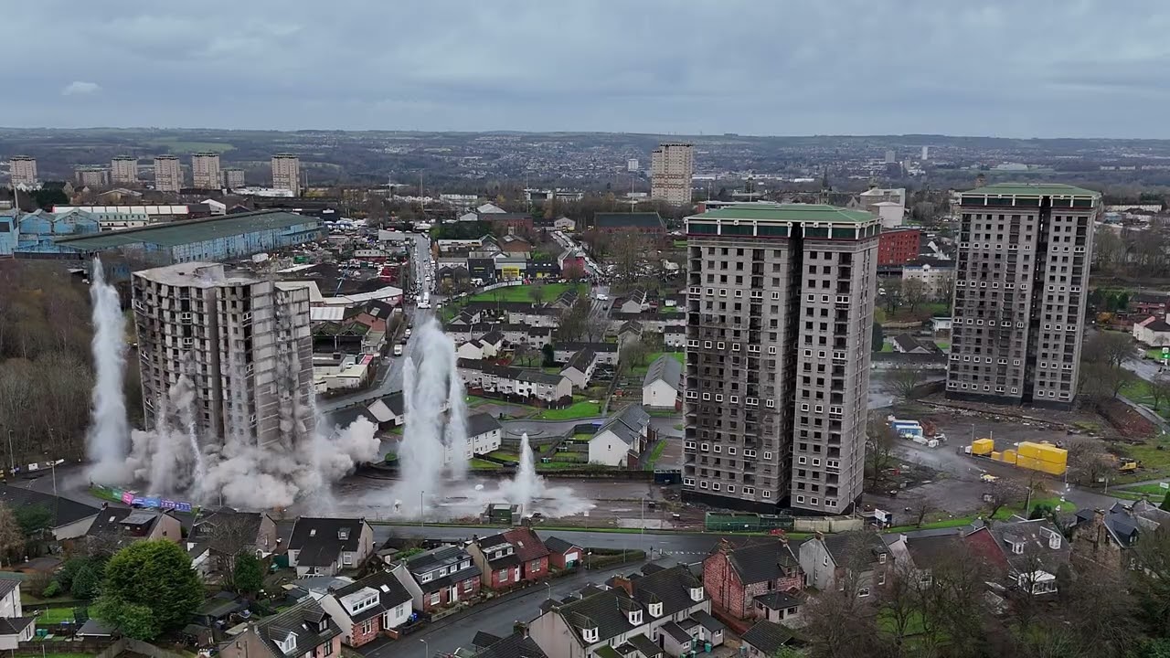 Towers demolition Motherwell started 2023 finished  7 th Dec 2025
