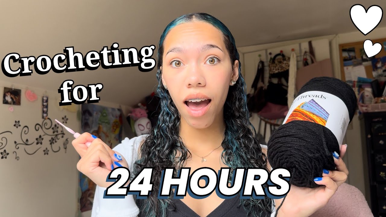 Crocheting for 24 HOURS! How much can I crochet??