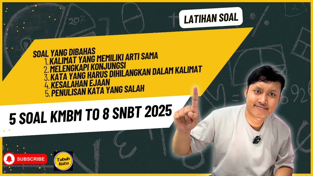 Bahas 5 Soal KMBM TO 8 Pahamify SNBT Tahun 2025