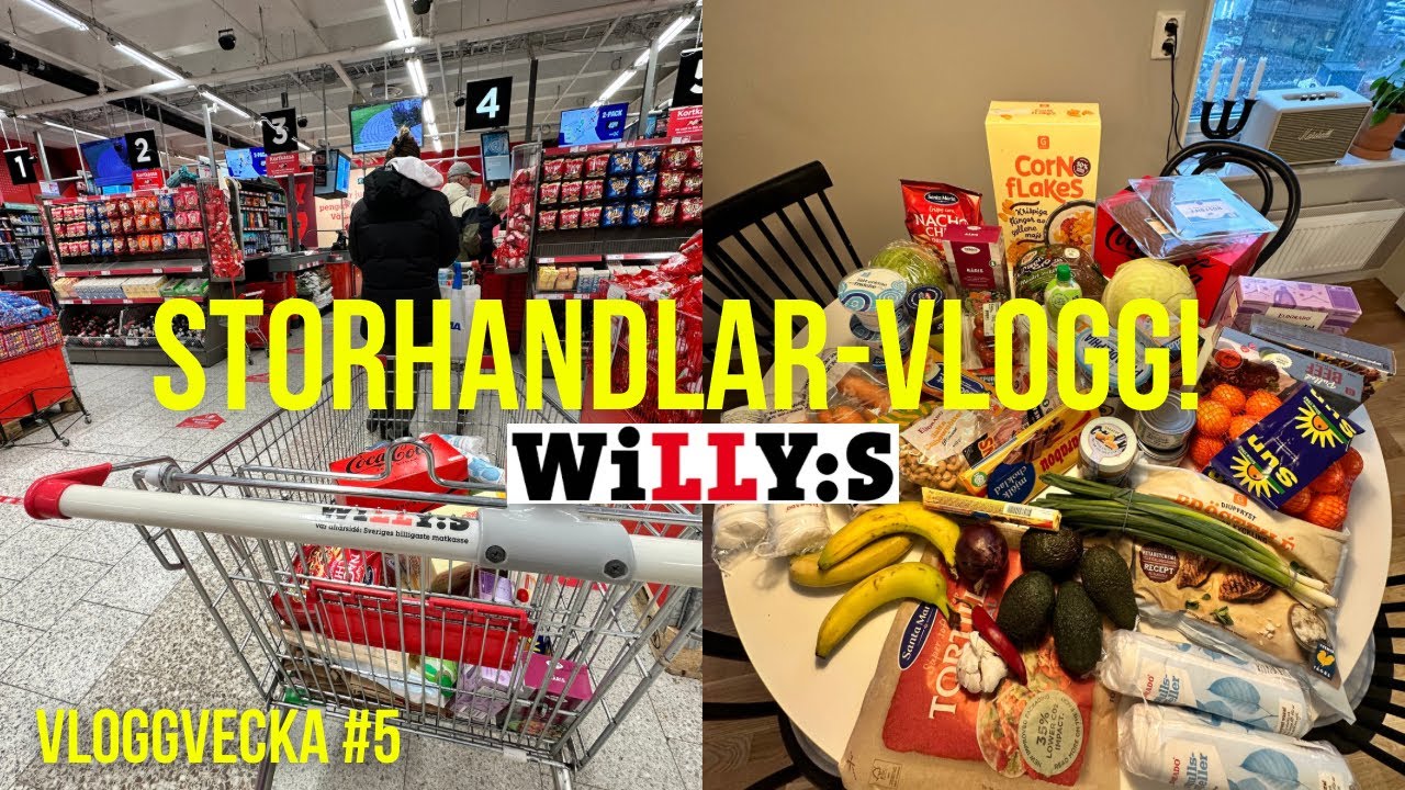 VLOGG 166 | SHOPPAR MAT FÖR HELA MÅNADEN 🍗🥬