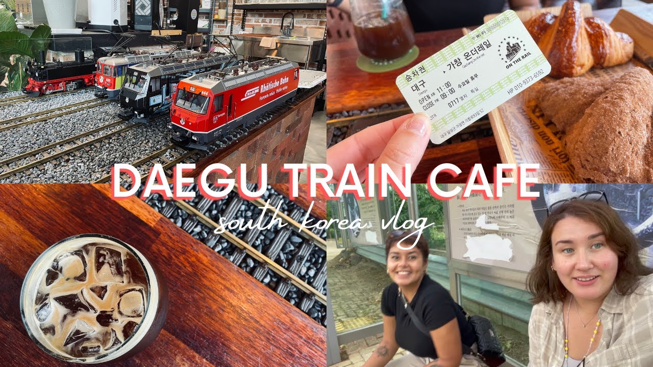 Visiting a Train Themed Cafe in Daegu 🚂☕️ | Korea Vlog 🇰🇷 | Read As A Dodo 🦤