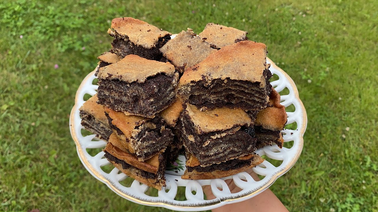 Веганская пахлава с маком из цельнозерновой муки