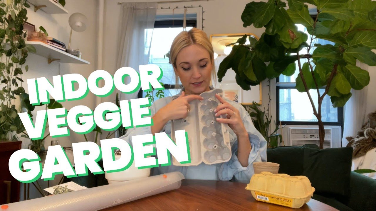 Start an Indoor Veggie Garden With Me | Planting seedlings and other fun edible experiments