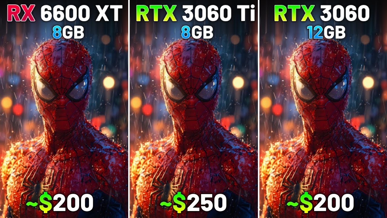 RX 6600 XT vs RTX 3060 Ti vs RTX 3060 in 2025 | Test in 12 Games | 1080p