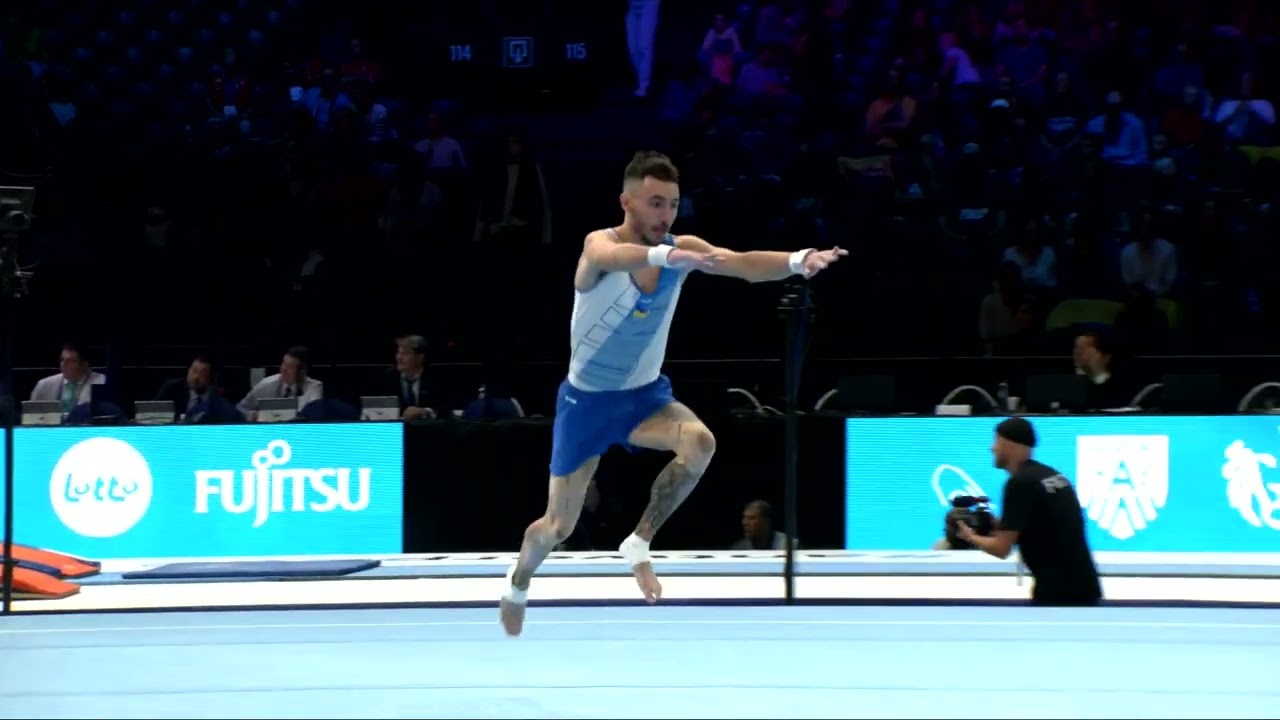 CHEPURNYI Nazar (UKR)_2023 Artistic Worlds, Antwerp (BEL)_Qualifications_Floor Exercise