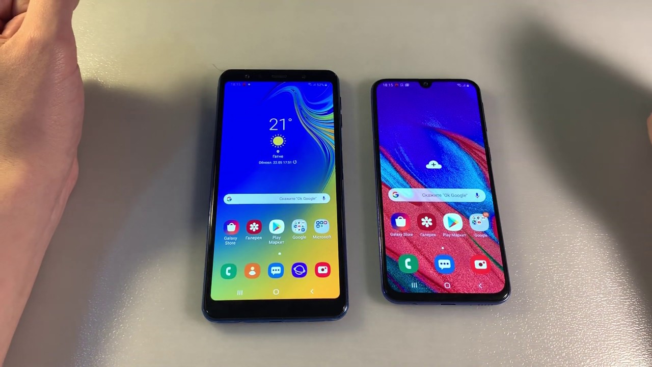 Samsung Galaxy A40 vs Samsung Galaxy A7 2018
