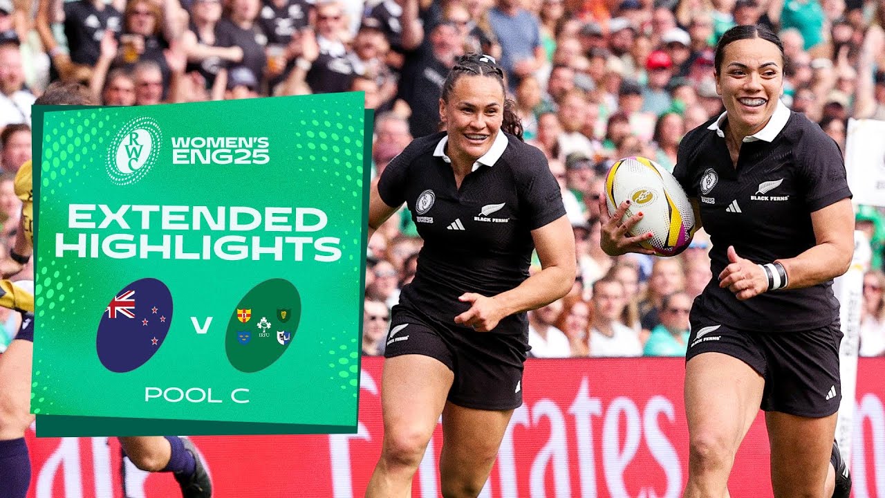 Black Ferns dominant again 🤯 | New Zealand v Ireland | Rugby World Cup 2025 | Extended Highlights