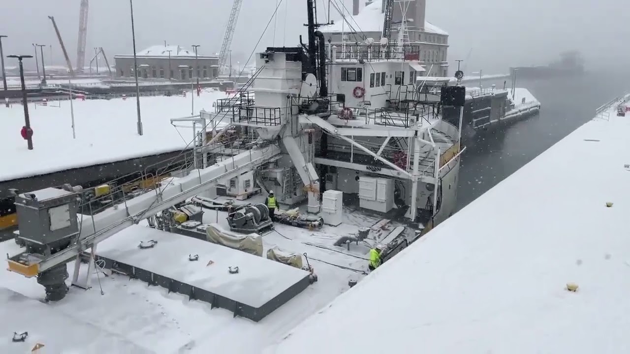 Great Lakes freighter Alpena at the Soo Locks