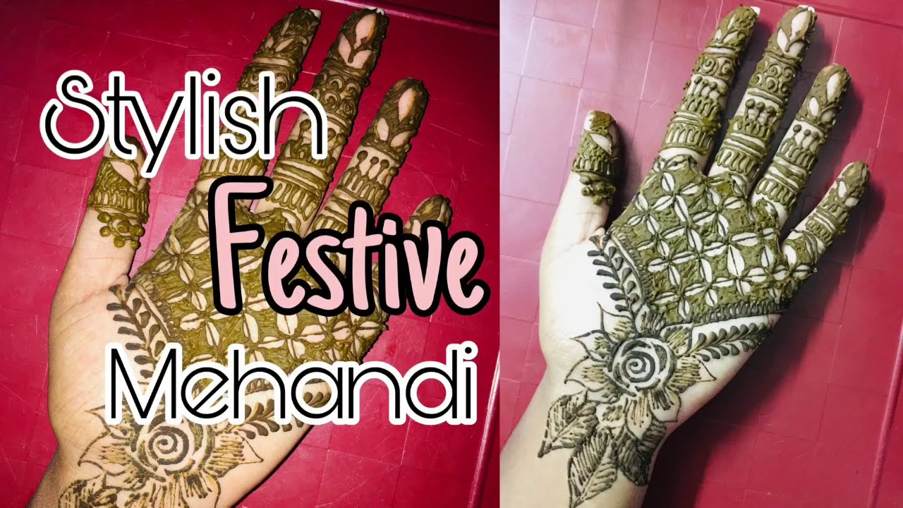 🍂Stylish festive mehandi Designs🌿