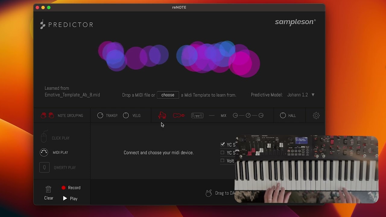 Predictor - Midi controller improvisation.