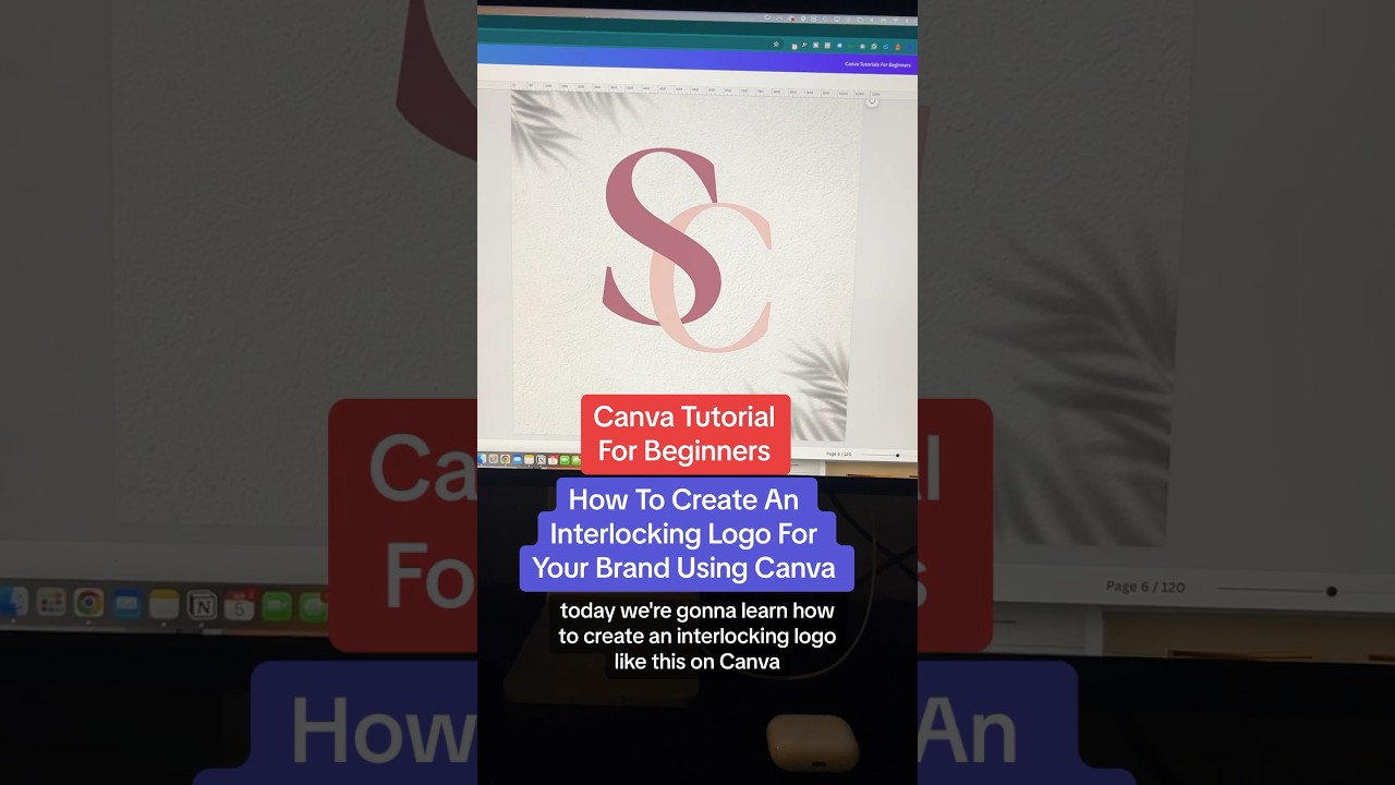 Как создать взаимосвязанный логотип с помощью Canva #shorts