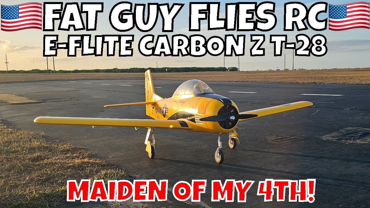 E-FLITE CARBON Z T-28: ПЕРВЫЙ МОЙ 4-Й СЪЕМОЧНЫЙ САМОЛЕТ ОТ FGFRC #авиация #радиоуправляемыйсамоле...