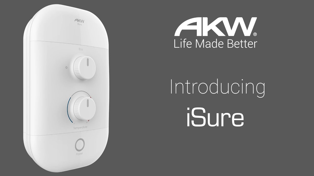 Introducing the AKW iSure Electric Shower!
