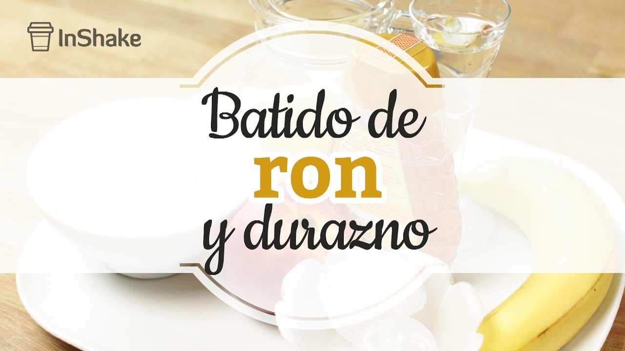 Batido de ron y durazno - InShake