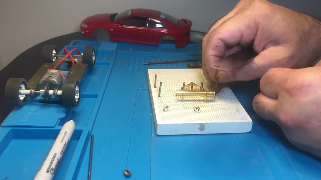 Part 2 Scratch building a Brass slot car chassis