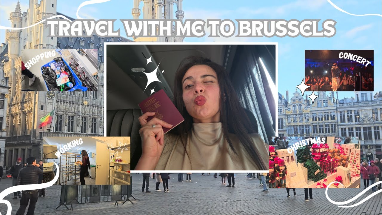 Travel with Me to Brussels✈️🎄✨ | Christmas Prep & Catching Up With Friends - Aesthetic City Vlog